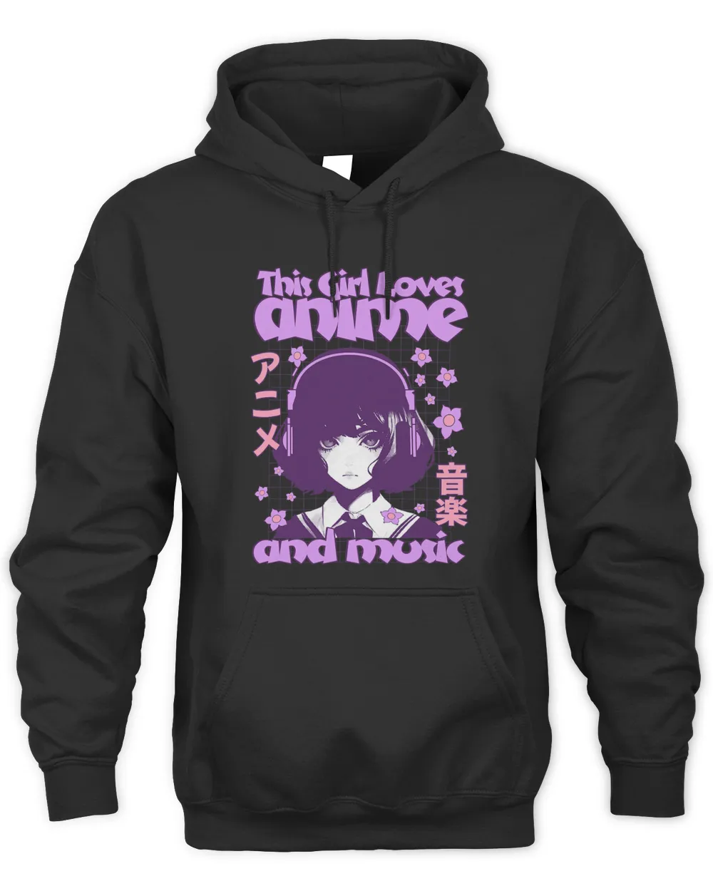 This Girl Loves Anime and Music Retro Vintage Japanese Style 6