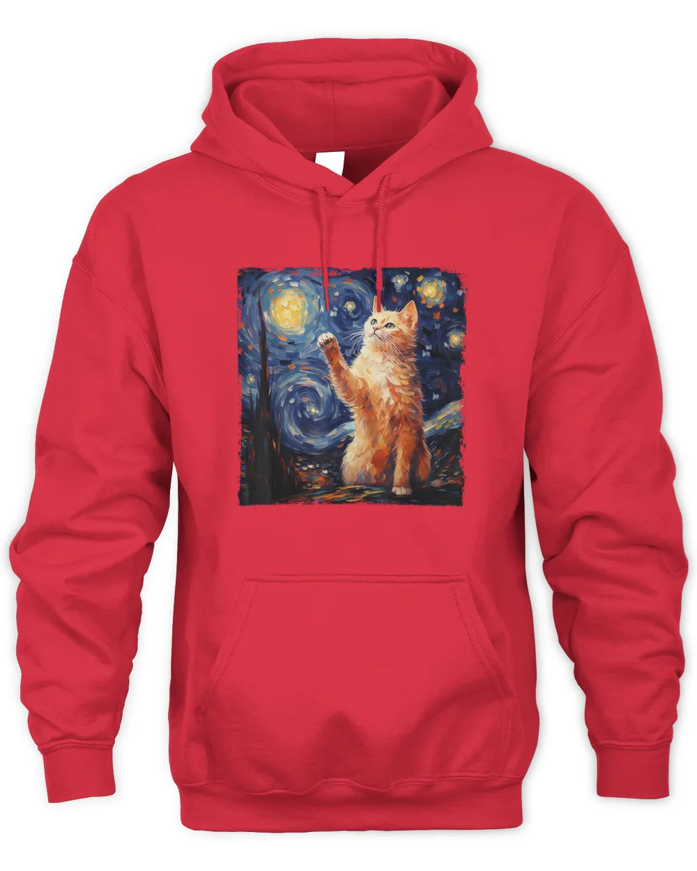 Art Van Gogh Starry Night Cat Gifts for Cats Lover