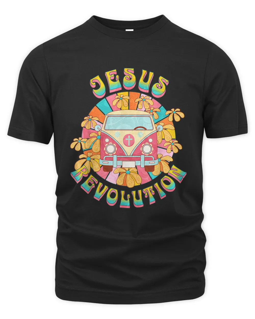 Jesus - Revolution People Retro Van Bus Christian Faith