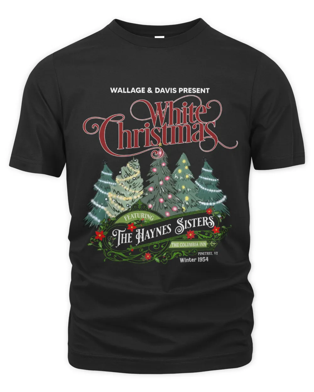 White Chrismas The Organic Unisex T-shirt black s