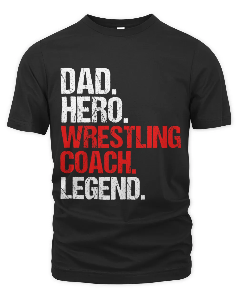 Mens Wrestling Coach Dad Wrestling The Organic Unisex T-shirt black s