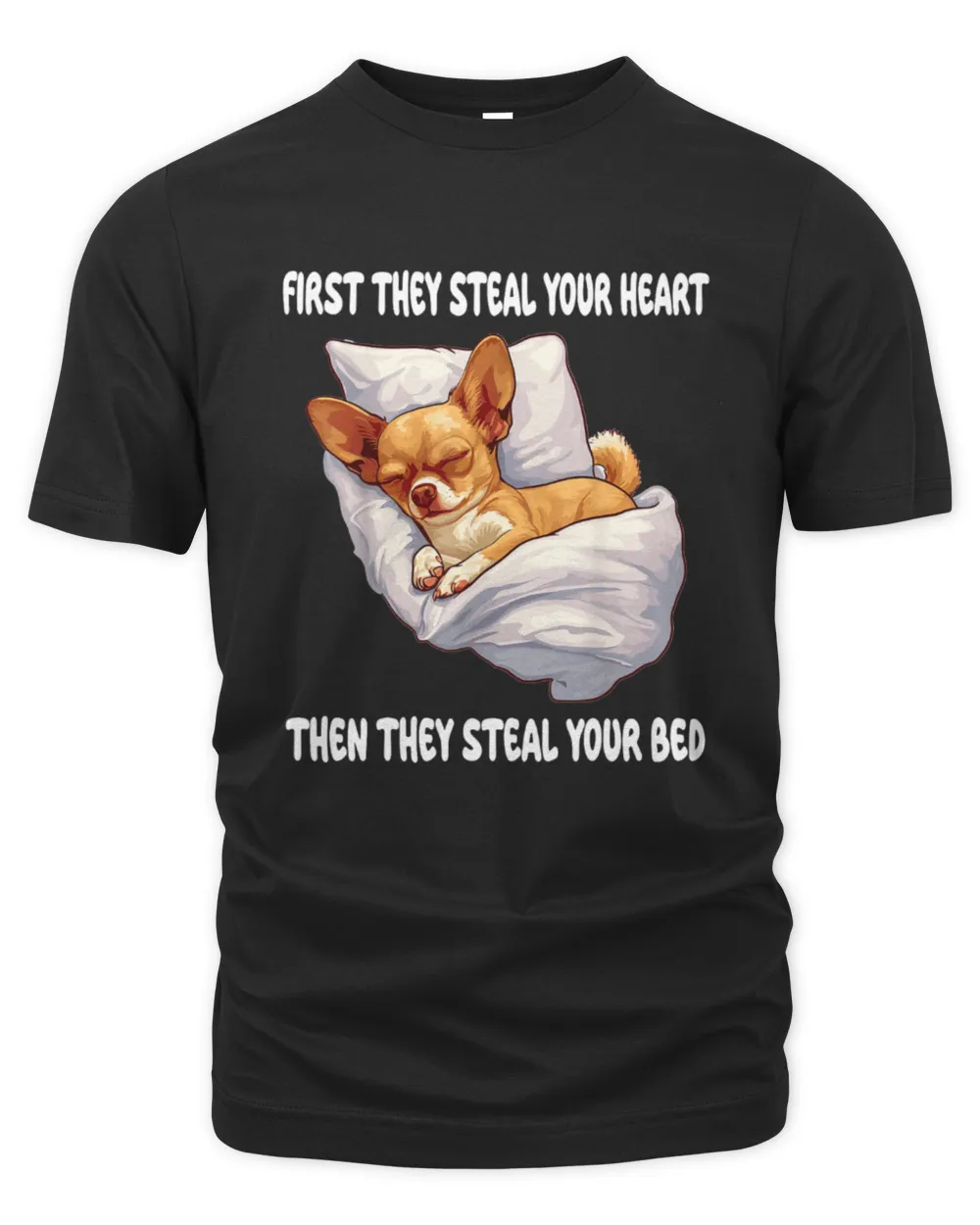 Chihuahua Chiwawa Sleeping Pajamas Nightgown The Organic Unisex T-shirt black s