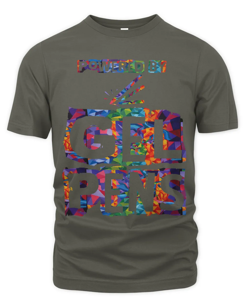 Coloring Books For Adults Funny TShirt 2Powered By Gel Pens