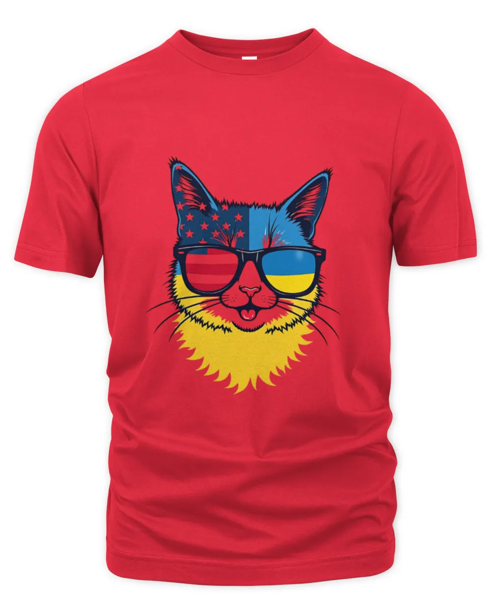 Cool Cat, Global Heart The Organic Unisex T-shirt red s