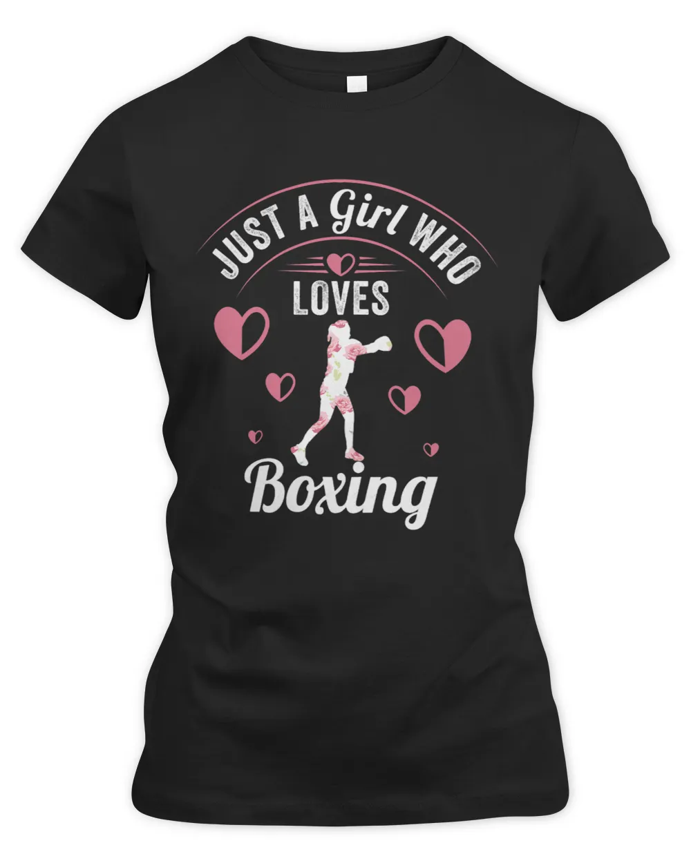 Womens Boxing sports fighter boxer Girl Flowery style of art