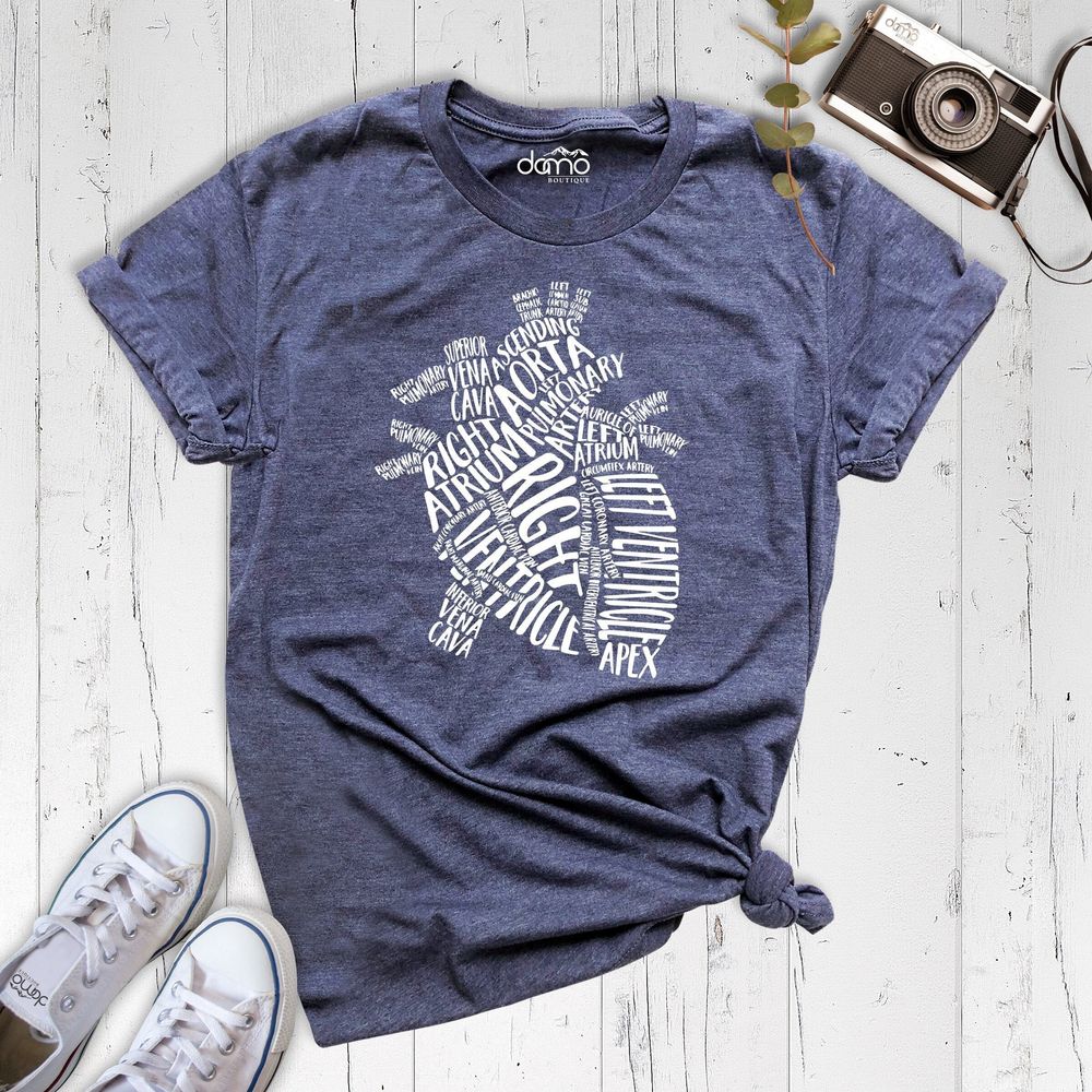 Nursing School Shirt, Anatomical Heart, Nursing Student Shirt, Heart Anatomy T-shirt, Nurse Funny Shirt, Nursing Gift, Nurse Outfit