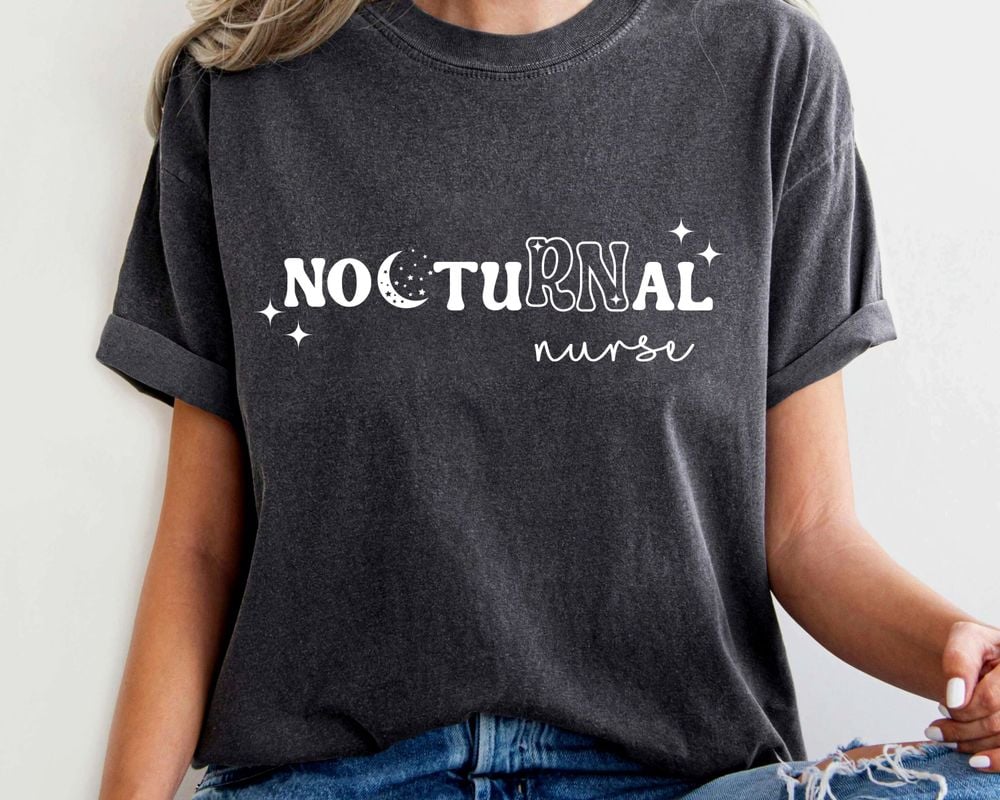 Nocturnal RN Shirt, Night Shift Nurse, Shirt, Funny Shirt for Nurse, Nurse Gift, Registered Nurse Tee, RN Shirt, Nurse Life, New Nurse