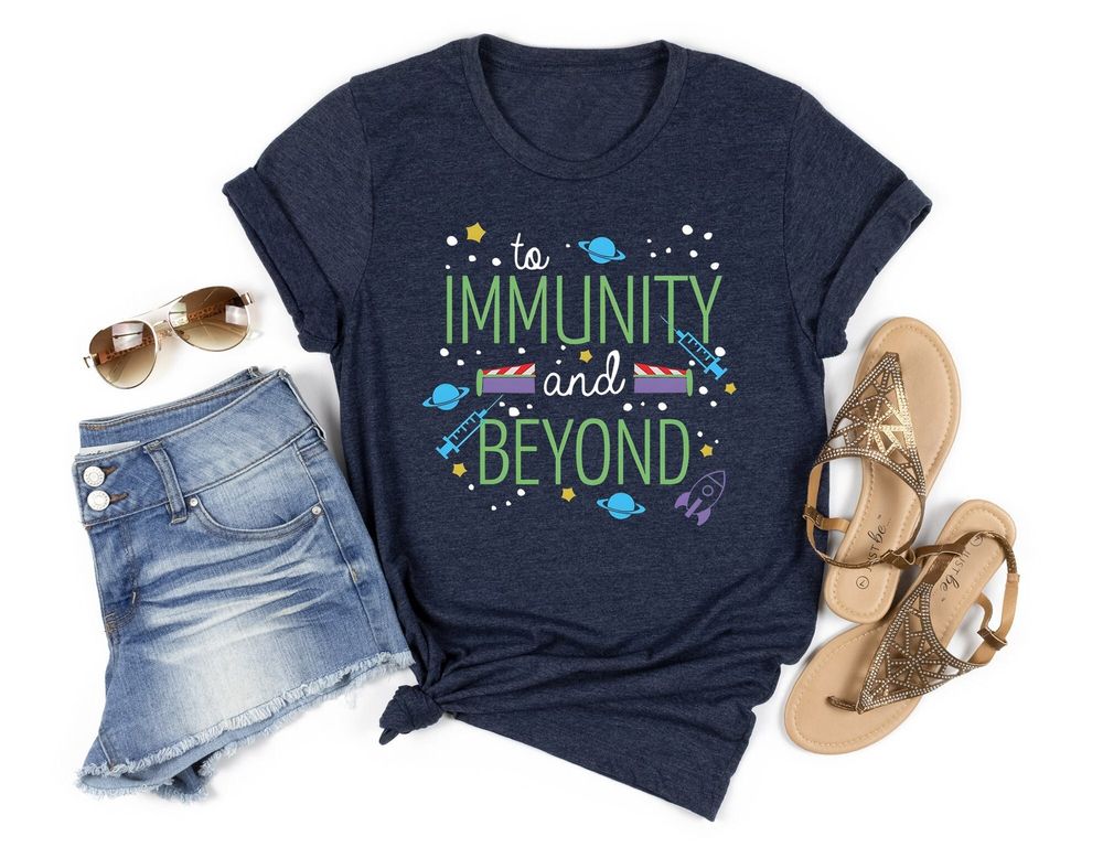 To Immunity And Beyond Shirt, Peds Nurse Shirt, Medical Shirt, Vaccine Shirt, Doctor Shirt, Nursing Student Shirt, Vaccine Awareness Shirt