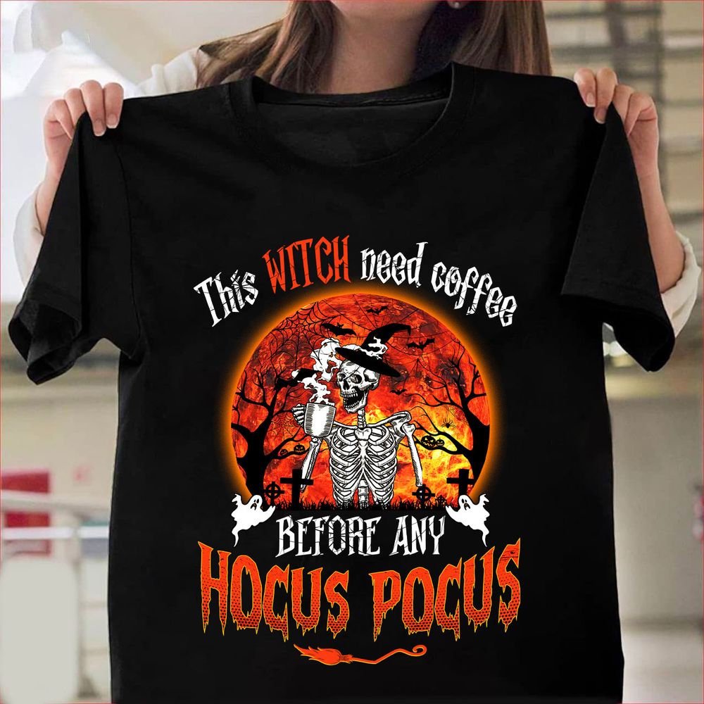 The Witch Need Coffee Classic T-Shirt - Kv