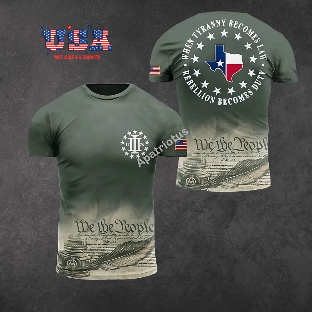 AMERICAN PATRIOTS 3D T-SHIRT - PT34