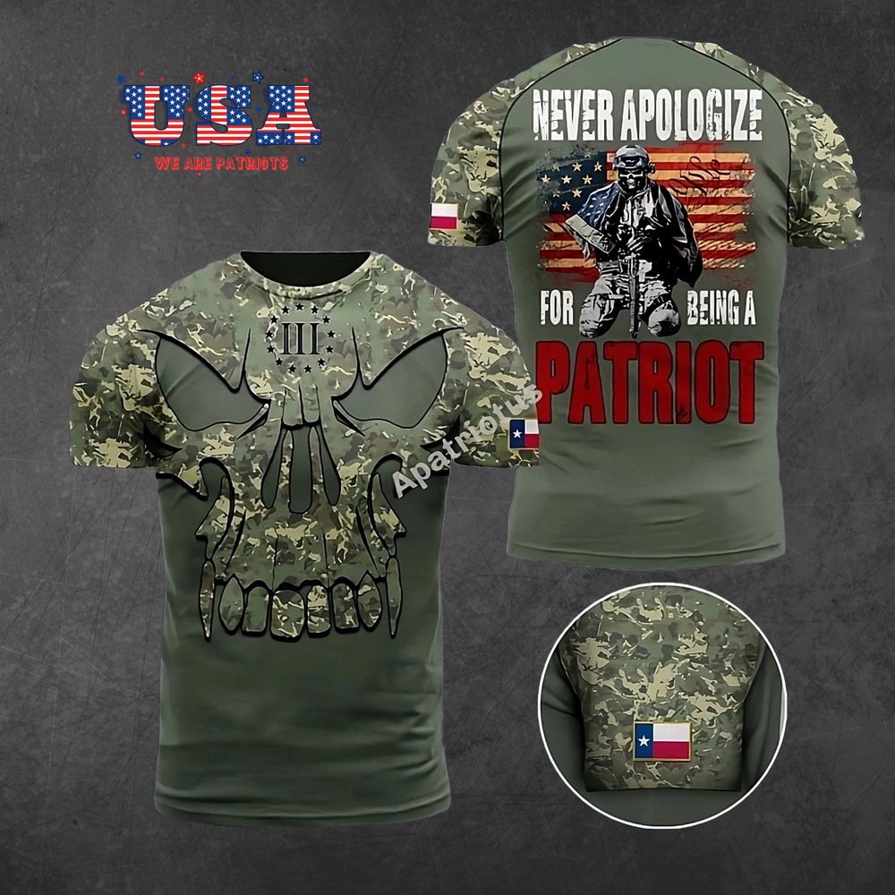 AMERICAN PATRIOTS 3D T-SHIRT - PT38