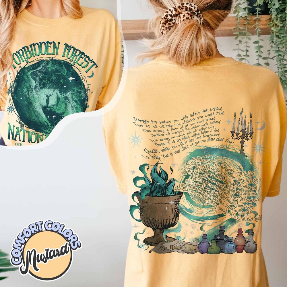 National Park Wizard Shirt, Forbidden Forest Shirt Design, Hp Inspired Png Shirt Wizarding World, Bookish Gift For Fan, Snape Unisex Sweatshirt white s