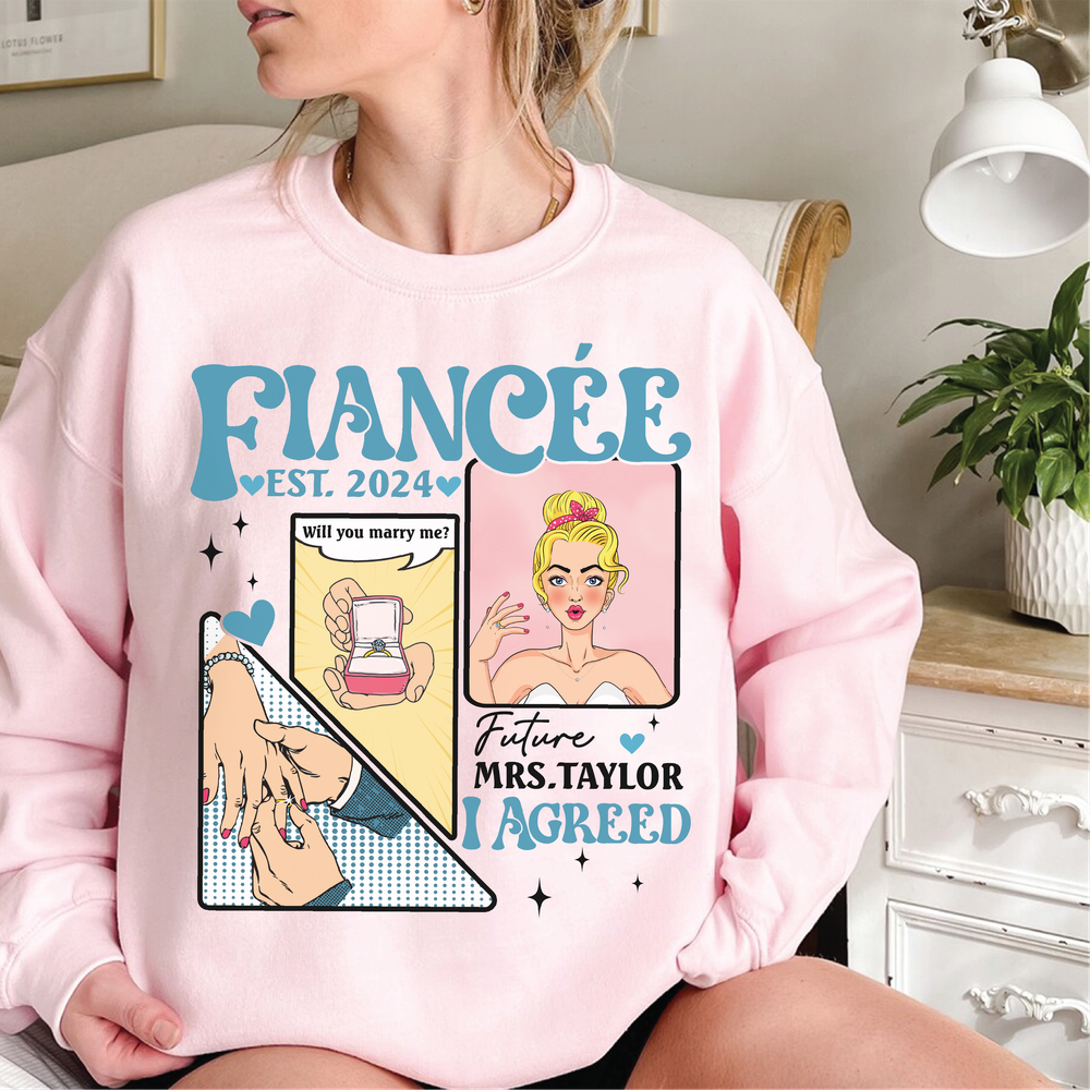 Fiancee shirt Unisex Sweatshirt white s