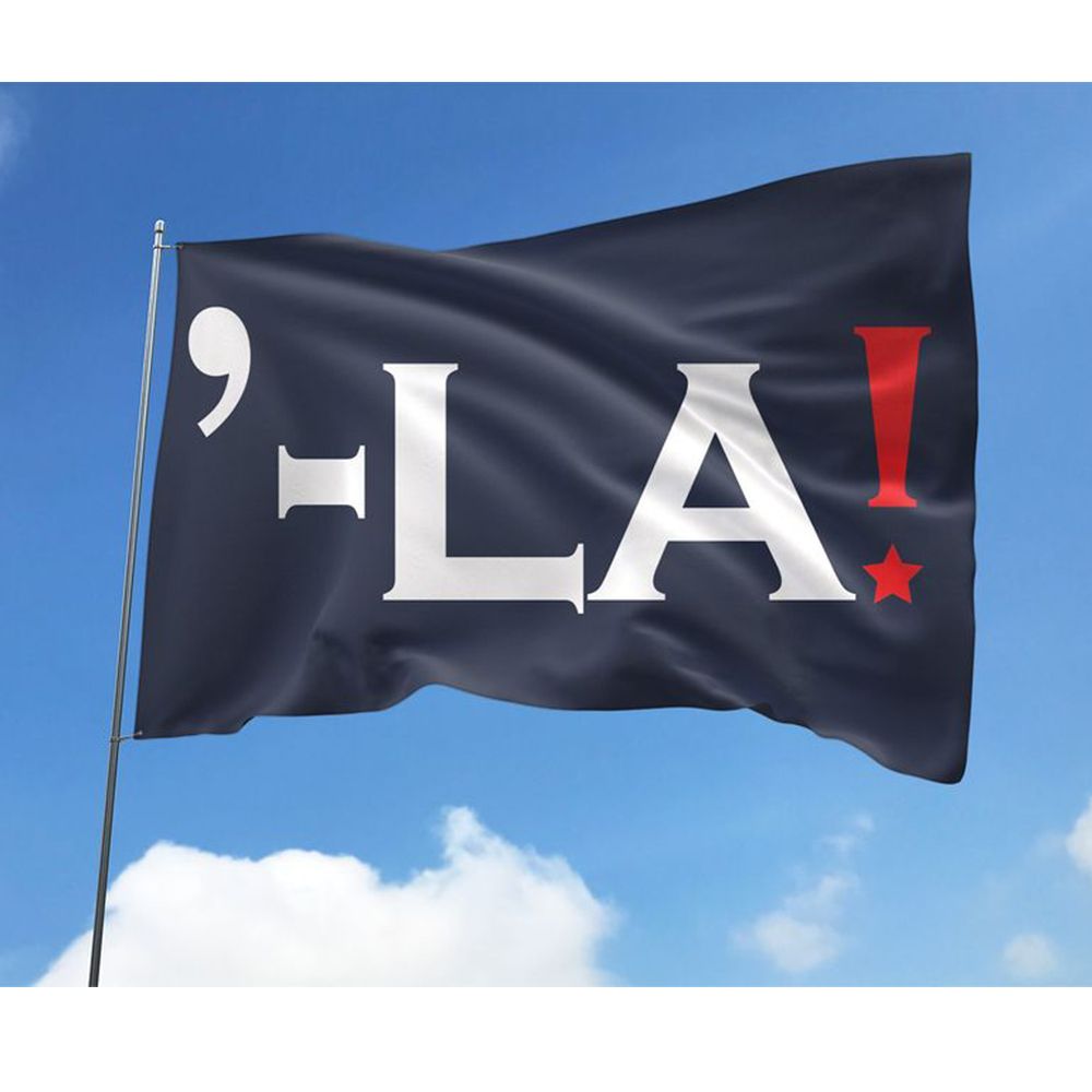 Kamala Harris Comma La Flag Made in USA FG42 House Flag white 28x40in