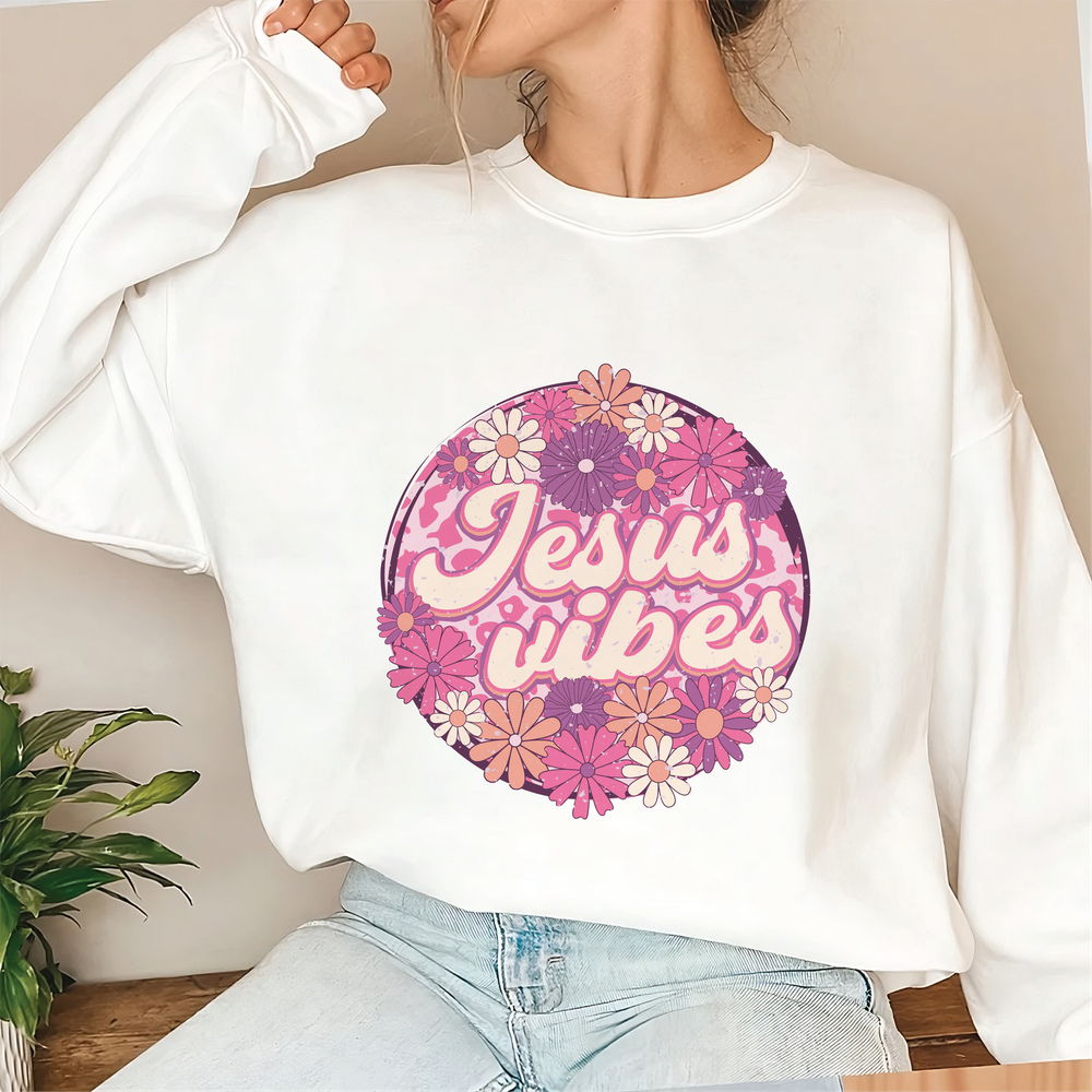 Trendy Christian Sweatshirt, Bible Verse Sweatshirt, Love Jesus Shirt, Jesus Faith Sweater, Christian Shirt, Christian Gift Unisex Sweatshirt white s