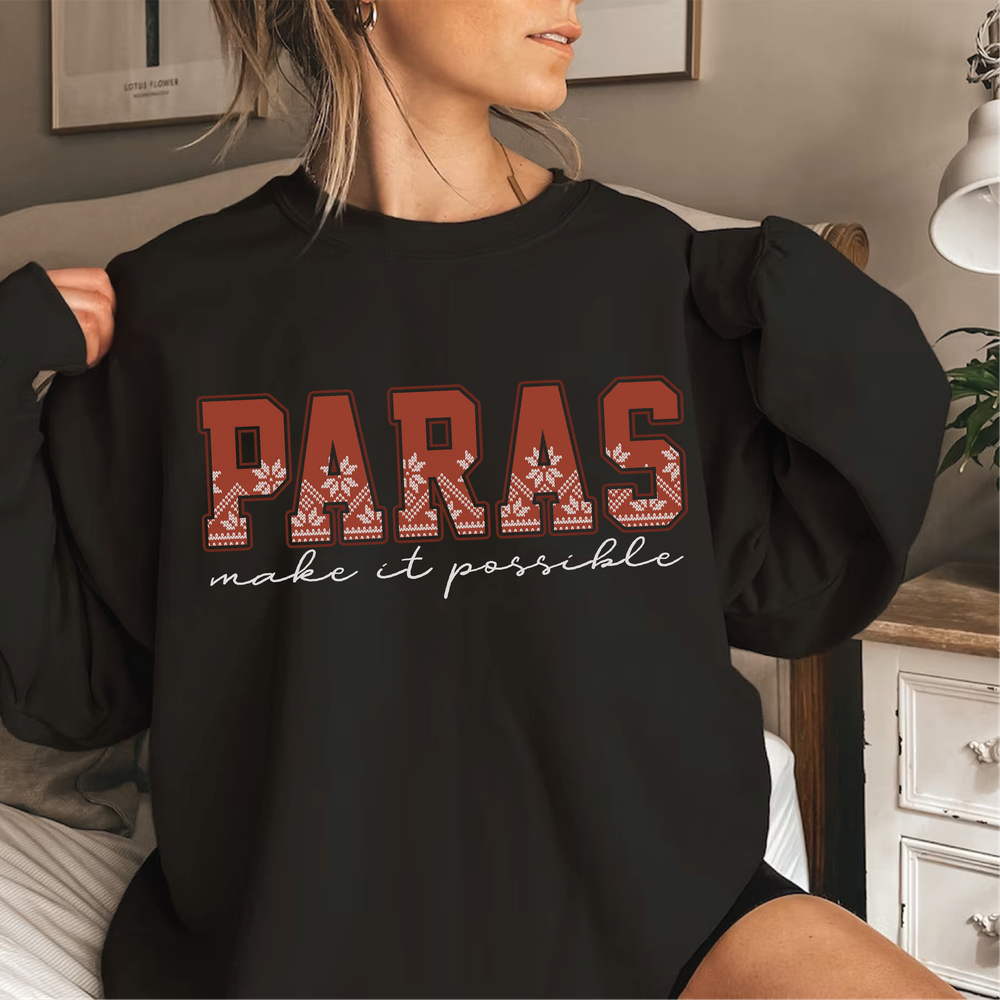 Para Shirt, Paraprofessional Shirt, Cool Para Club Shirt, Teacher Shirt, Teacher Aide, Para Appreciation Shirt, Back To School Shirt Unisex Sweatshirt white s