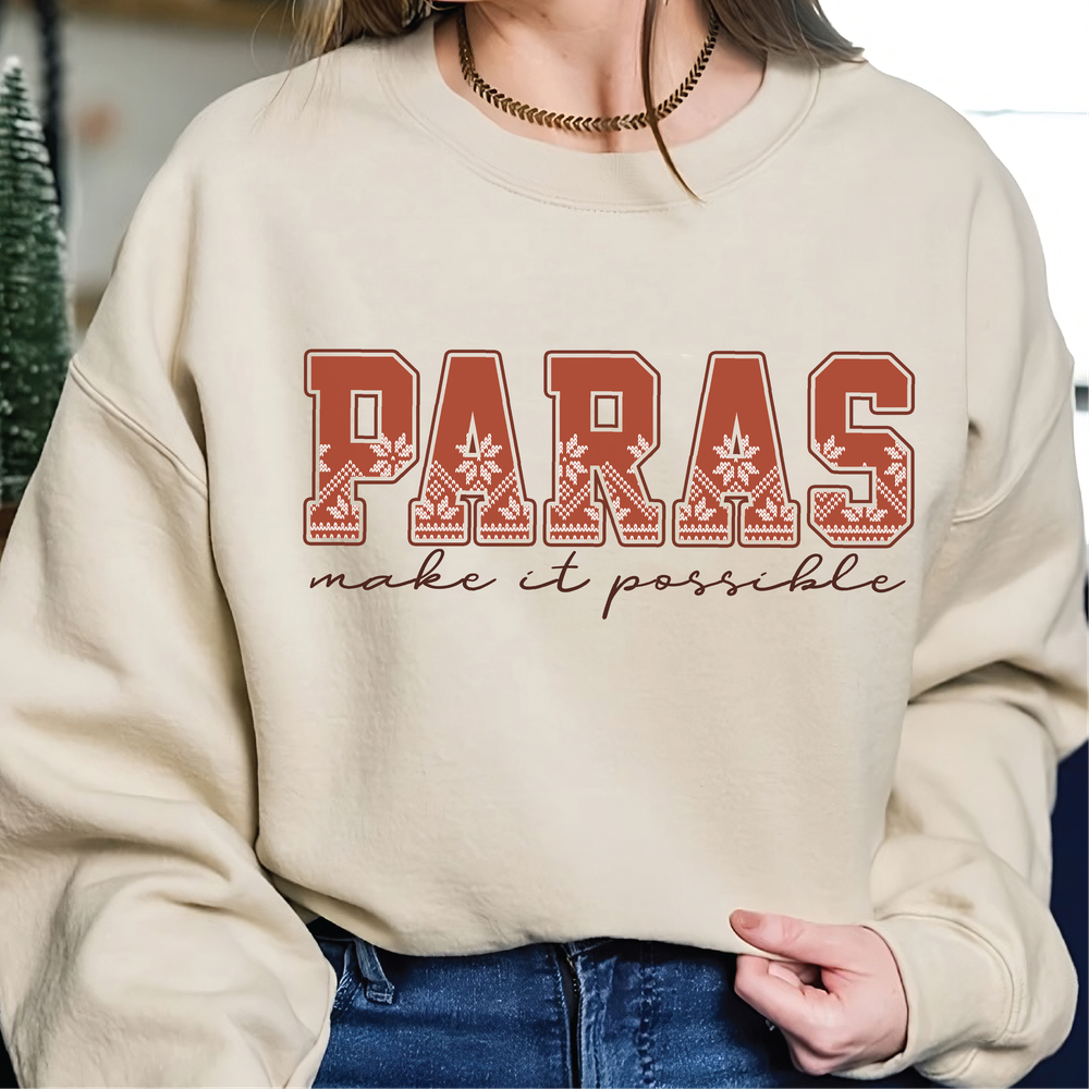 Para Shirt, Paraprofessional Shirt, Cool Para Club Shirt, Teacher Shirt, Teacher Aide, Para Appreciation Shirt, Back To School Shirt Unisex Sweatshirt white s