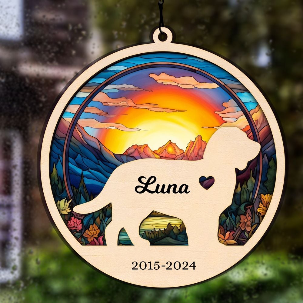 Customized Suncatcher - Cat - Dog Customized Suncatcher - Cat-Dog 1pc