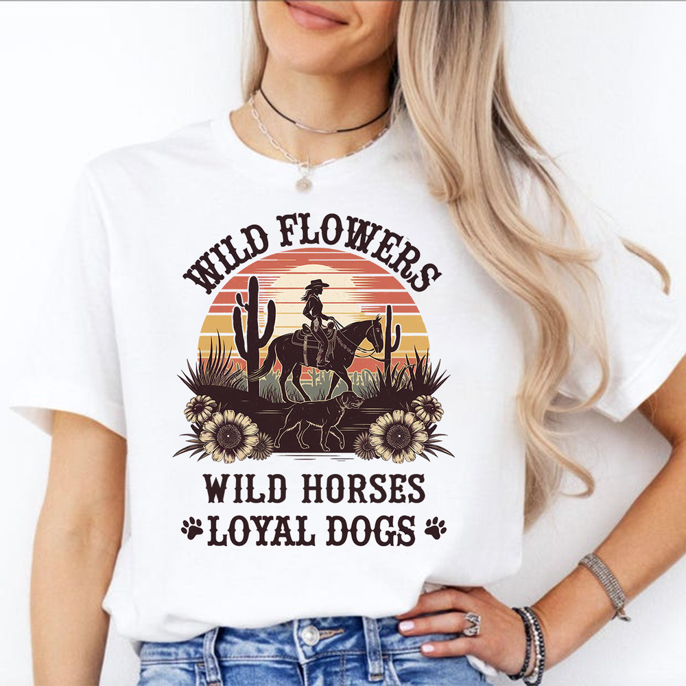 [UNIQUE] WILD FLOWER WILD HORSE LOYAL DOGS 2