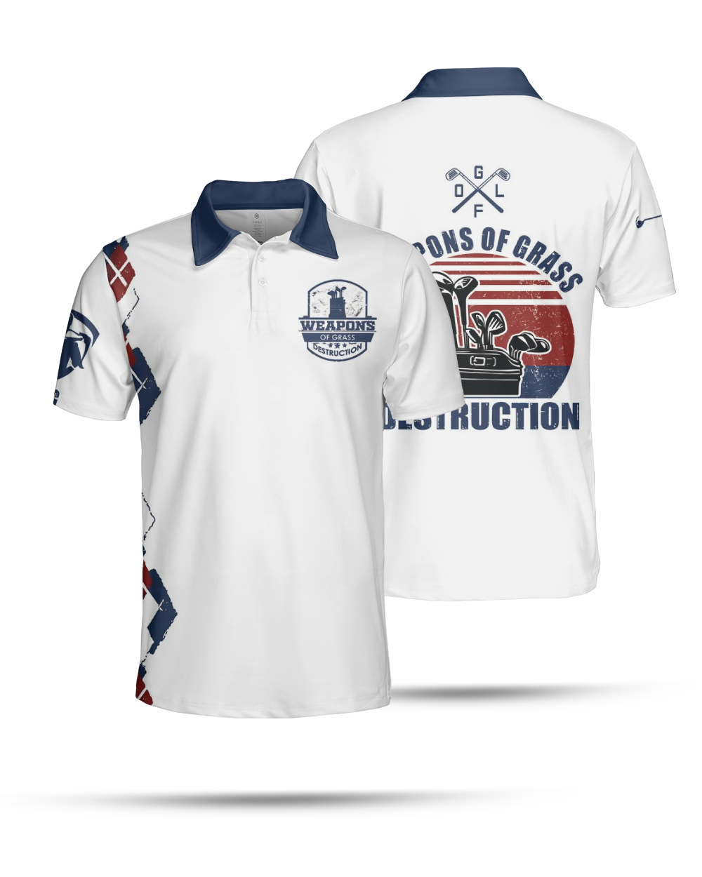 golf polo 30 AOP Men's Short Sleeve Polo Shirt 2