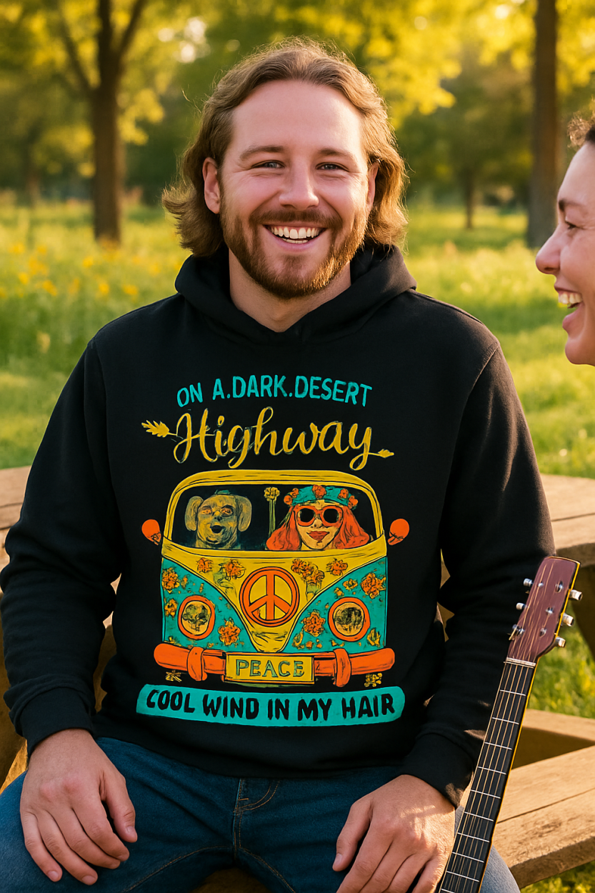 Groovy Rides: Join the Journey! Unisex Hoodie black s