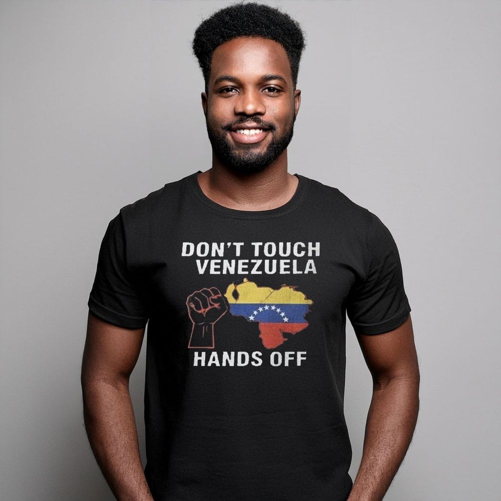 Don’t Touch Venezuela Hands Off Shirt Unisex Standard T-Shirt black s