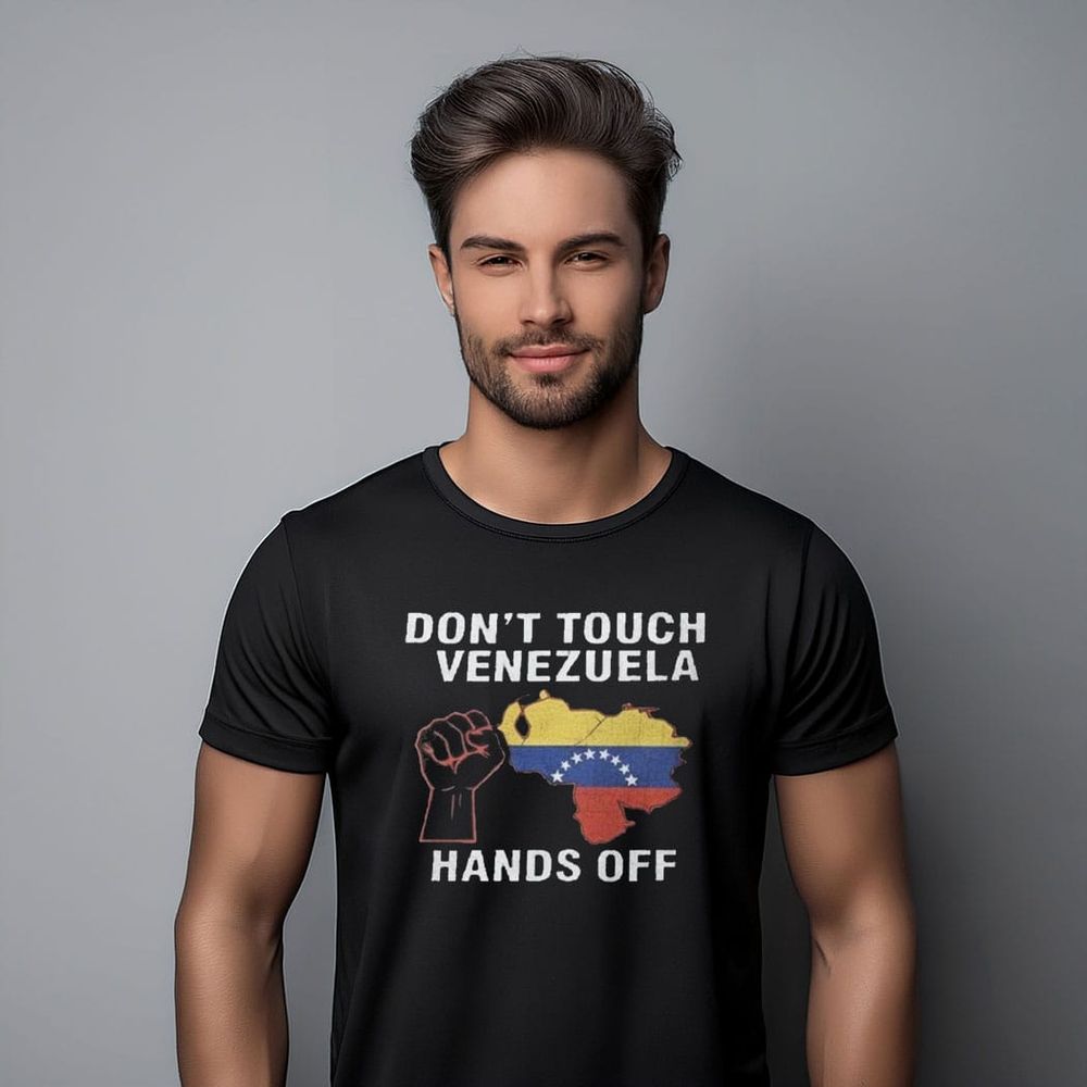 Don’t Touch Venezuela Hands Off Shirt Unisex Standard T-Shirt black s