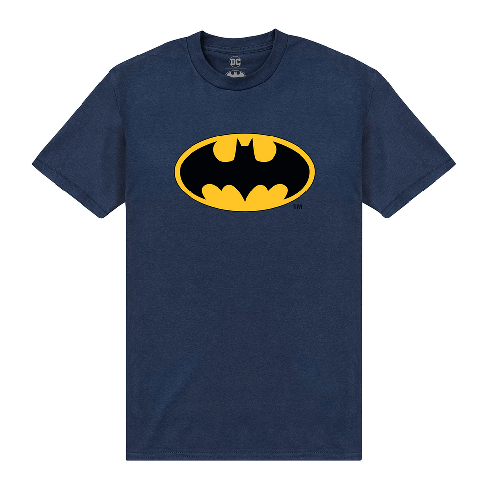 Batman Logo Navy T-Shirt — Officially Licensed