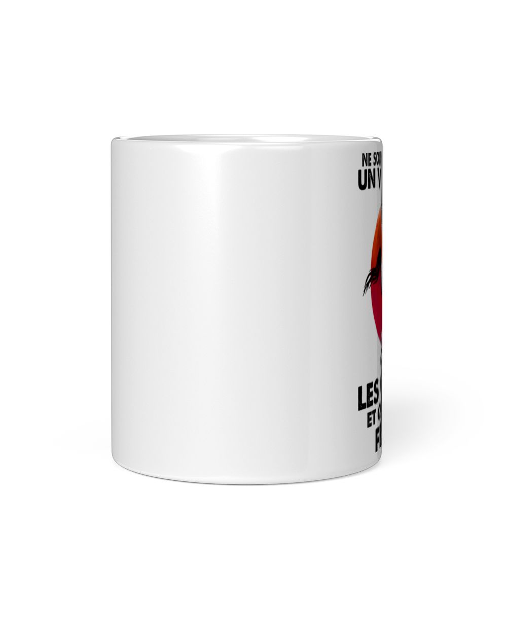 Ne sous-estimez un vieil homme Les Chevaux février White Mug white 11oz
