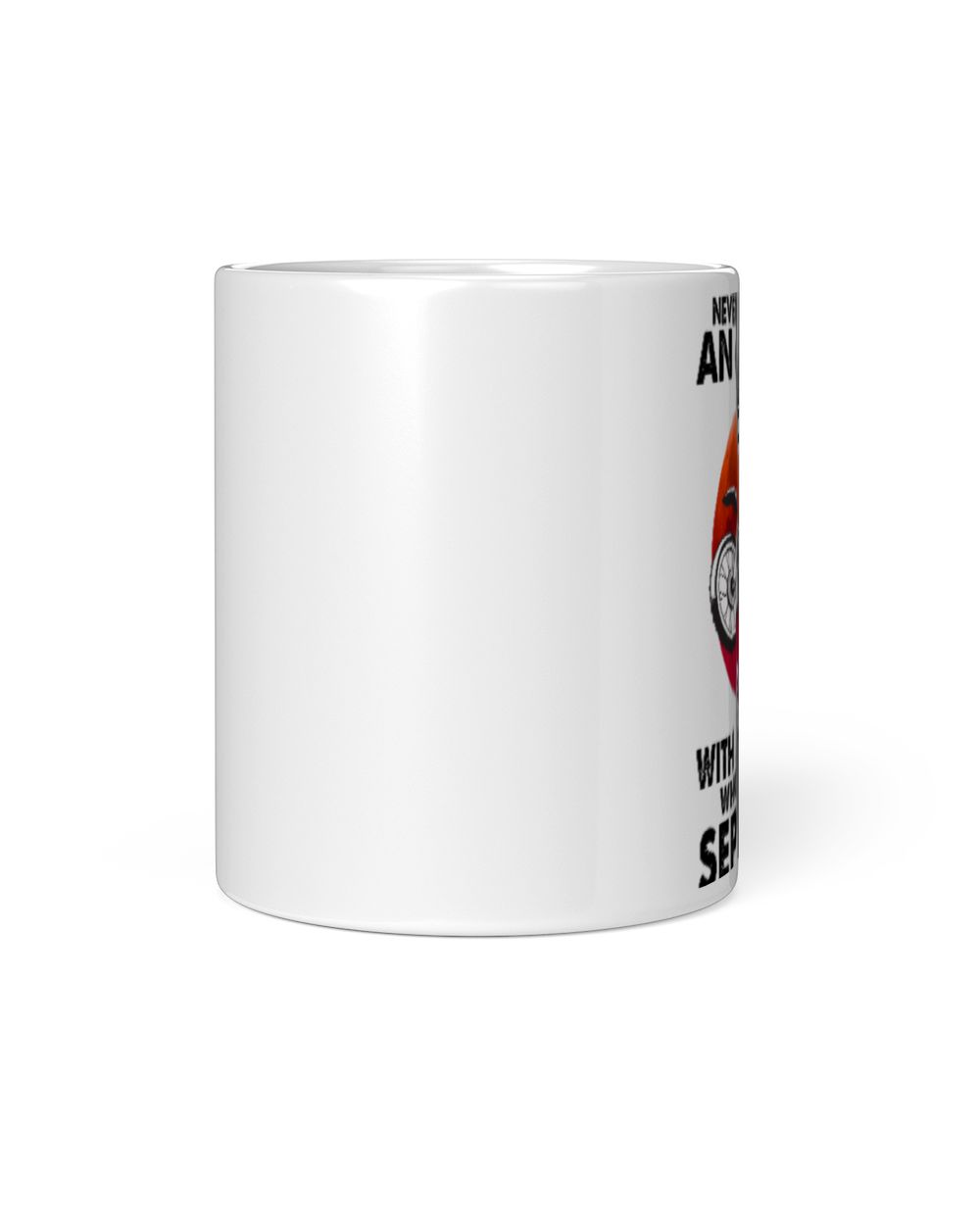 Never Underestimate An Old Man With Motocross September White Mug white 11oz