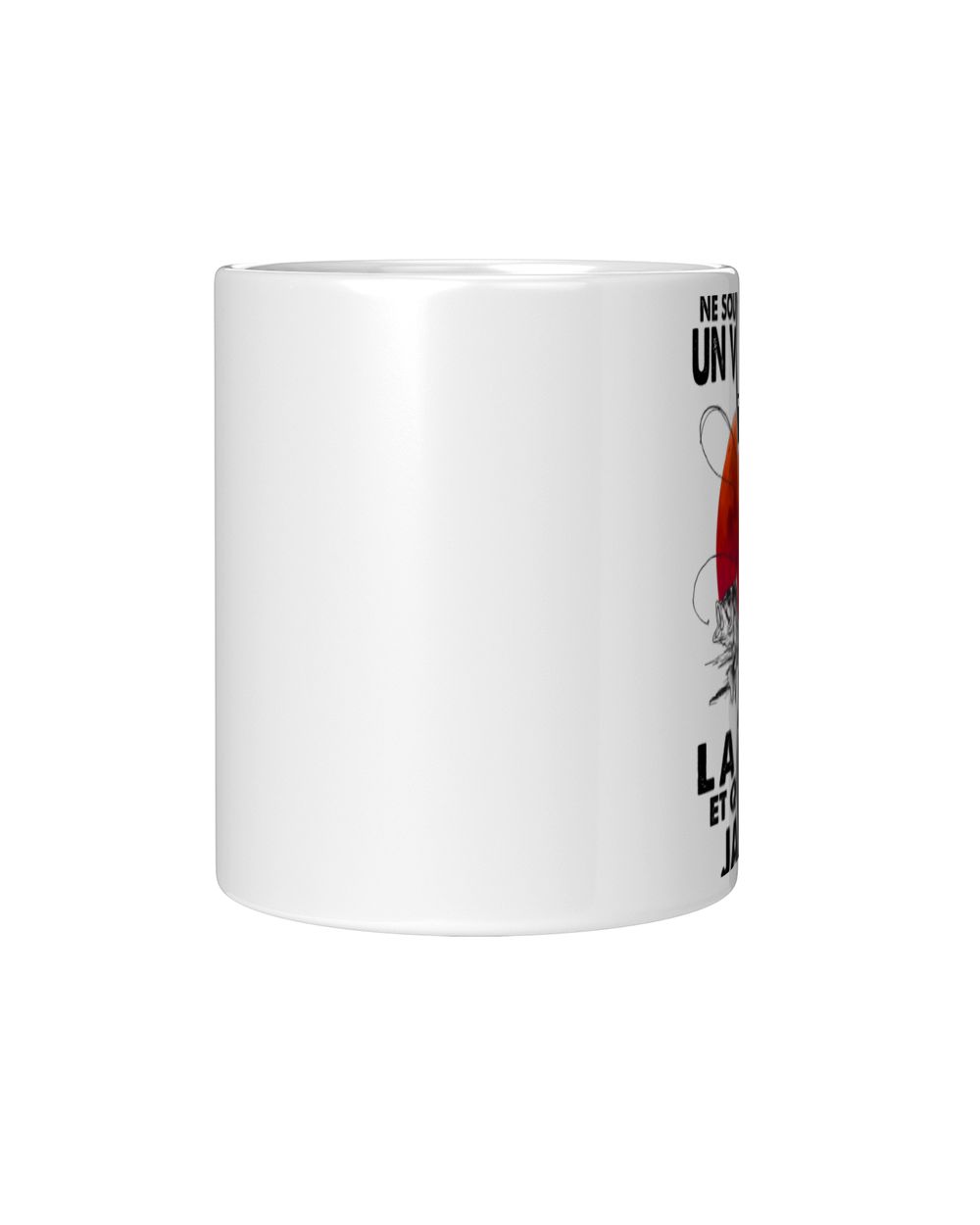 Ne sous-estimez un vieil homme la peche janvier Magic Mug black 11oz