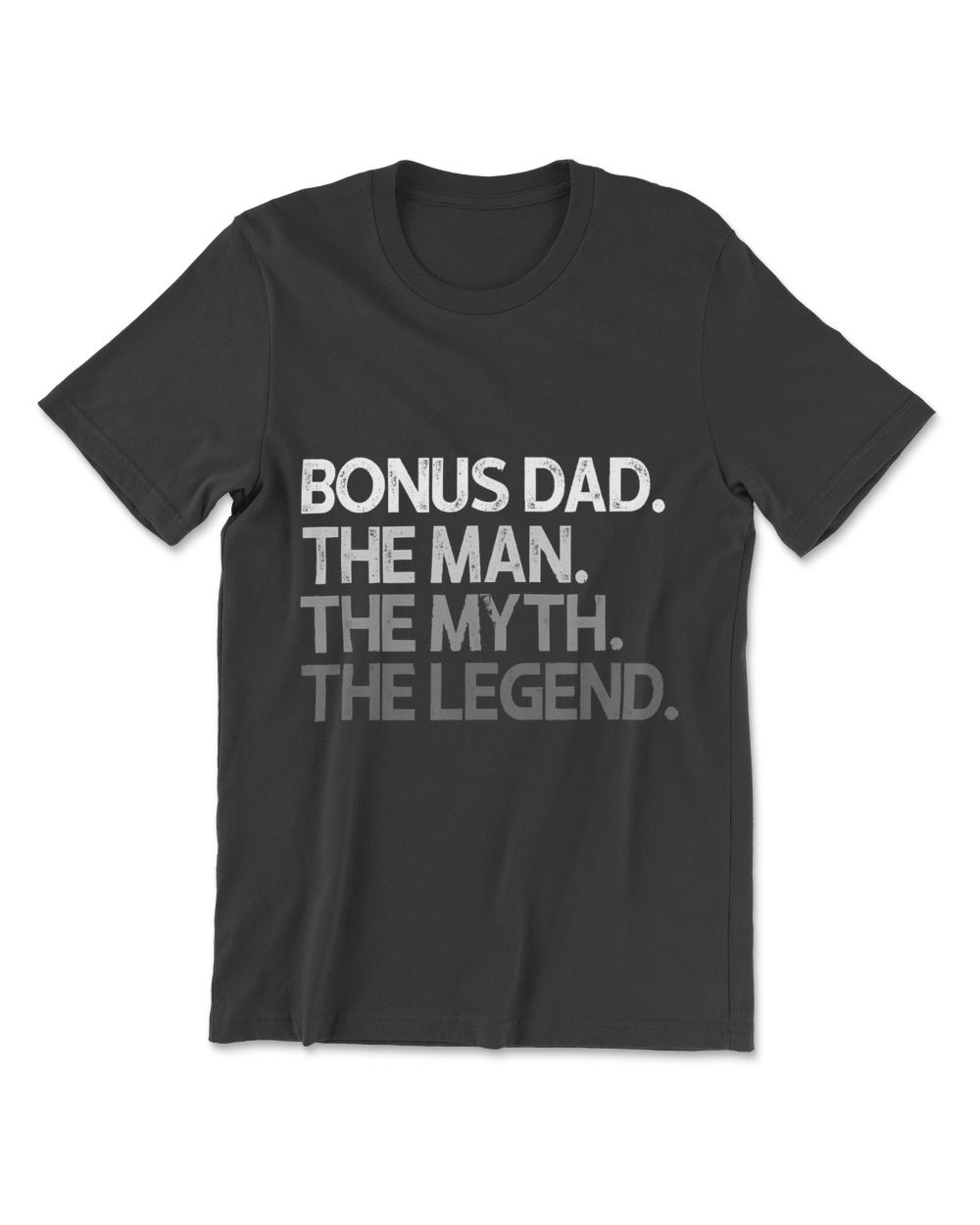 Bonus Dad  Stepdad Man  Myth Legend Step Dad Men's Premium Tshirt black s
