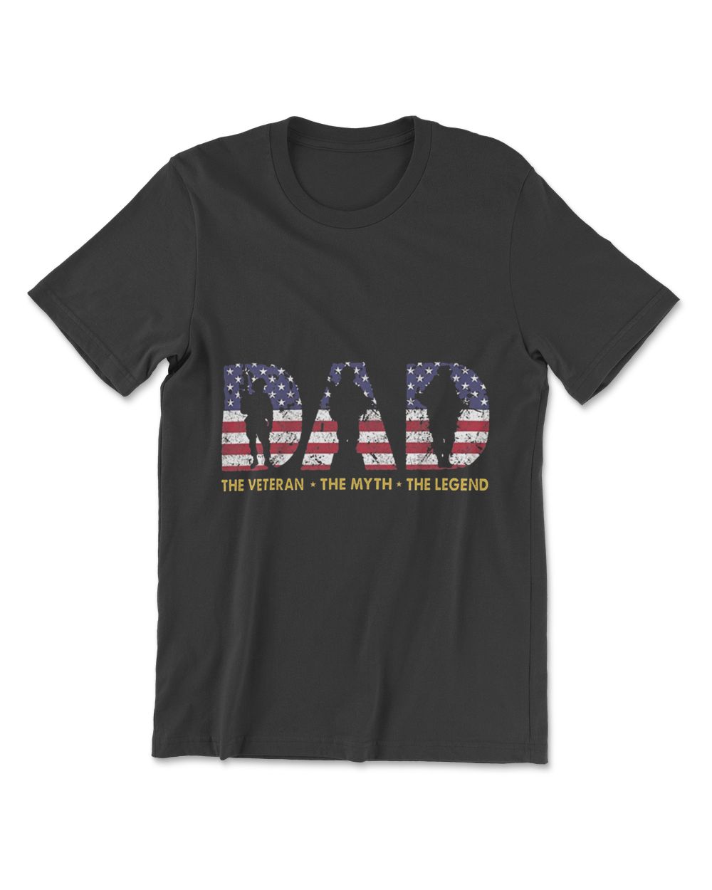 Dad The Veteran The Myth The Legend7 Men's Premium Tshirt black s