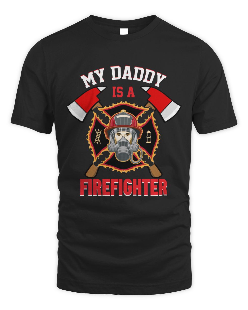 My Daddy Is A Firefighter Men's Standard T-Shirt black s