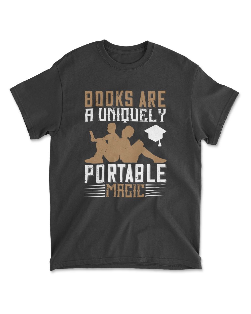 Books Are A Uniquely Portables Magic Reading T-Shirt Men's Standard T-Shirt black s