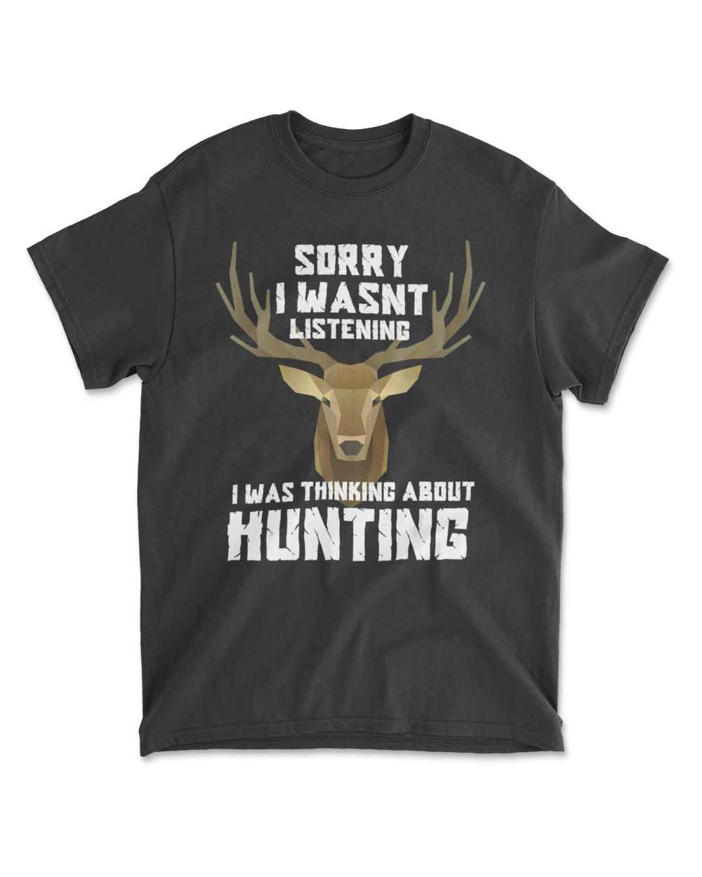 Deer buck hunting t Men's Standard T-Shirt black s