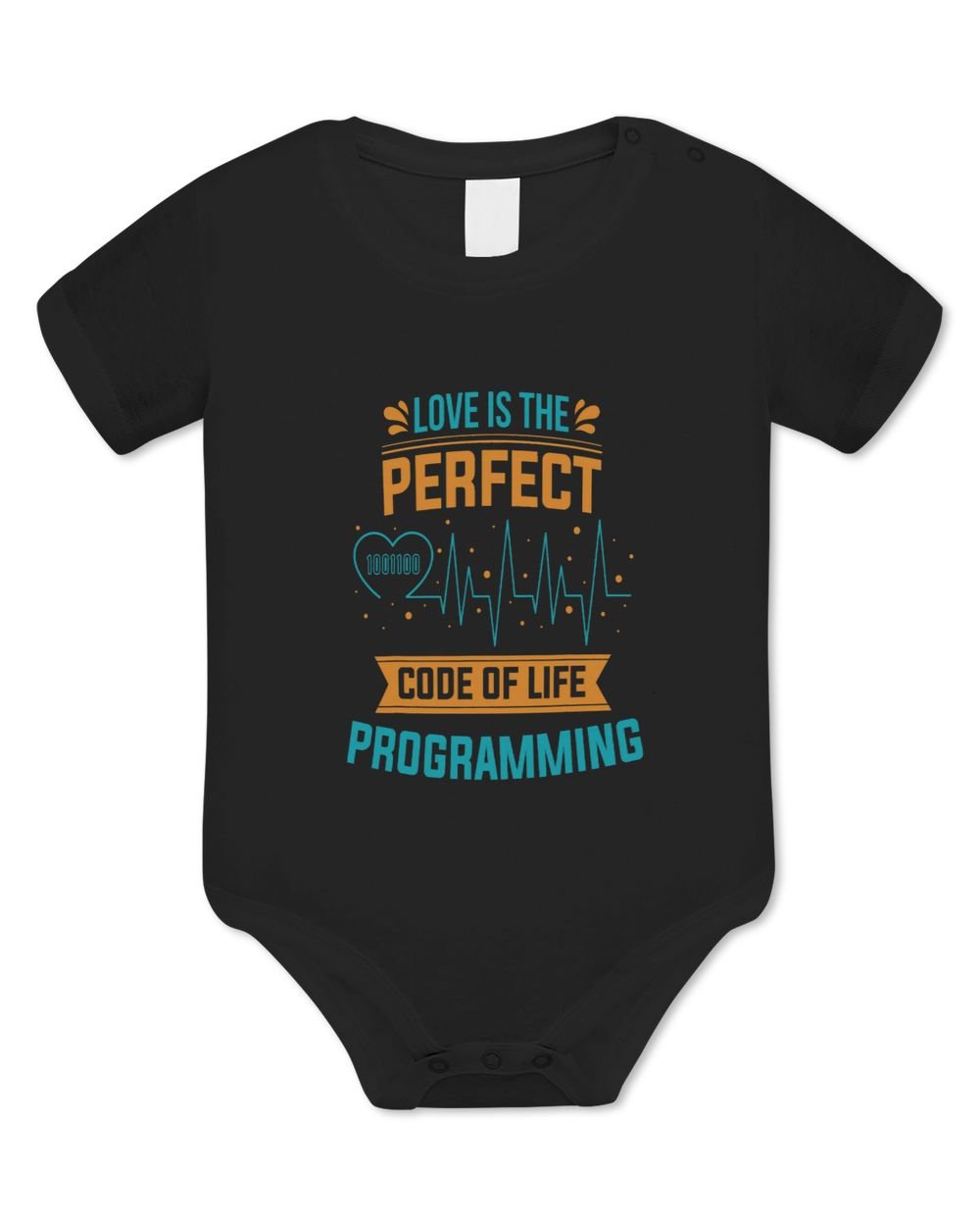 Program Developer Software Engineer Programmer Nerd Computer Baby Bodysuit - EU black 3m