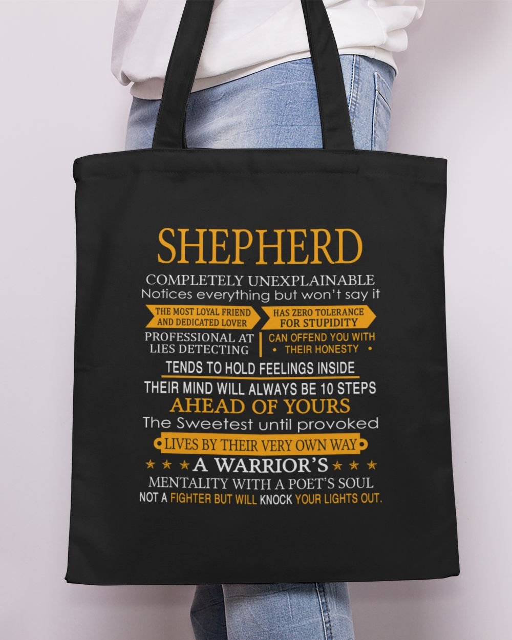 USL-2-Shepherd Tote Bag - Printed in the EU black onesize