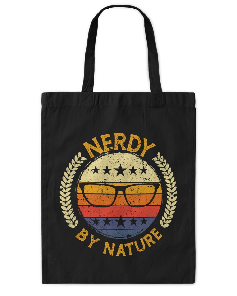 Nerdy by nature design for computer freaks nerds geeks Tote Bag - Printed in the EU black onesize