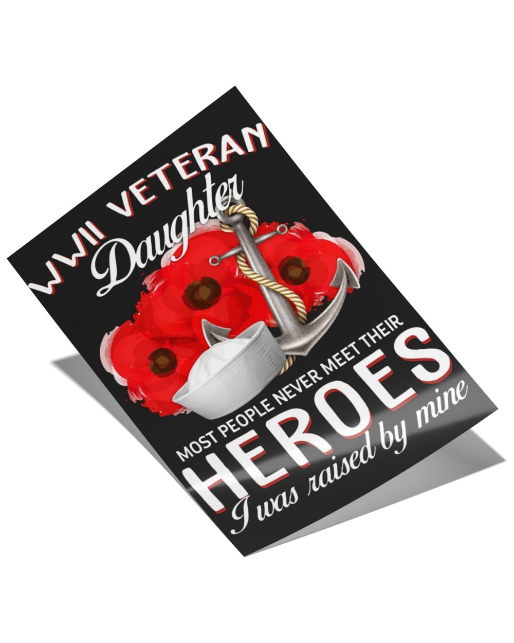 Veteran DaughterI-1 Satin Portrait Poster (16x24in) black 16x24in