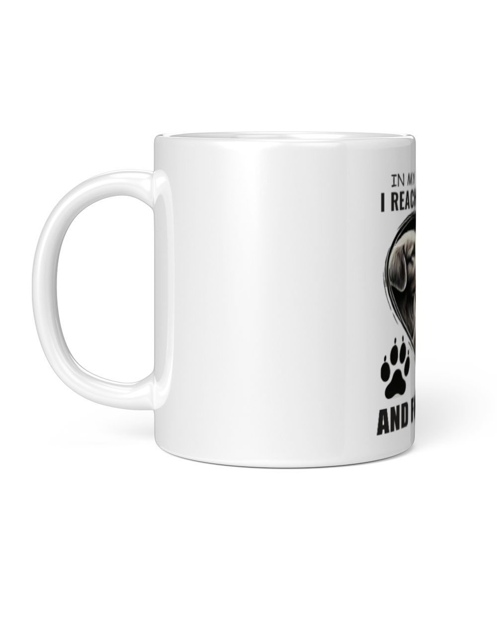 IN MY DARKEST HOUR I REACHED FOR A HAND v2 White Mug white 11oz