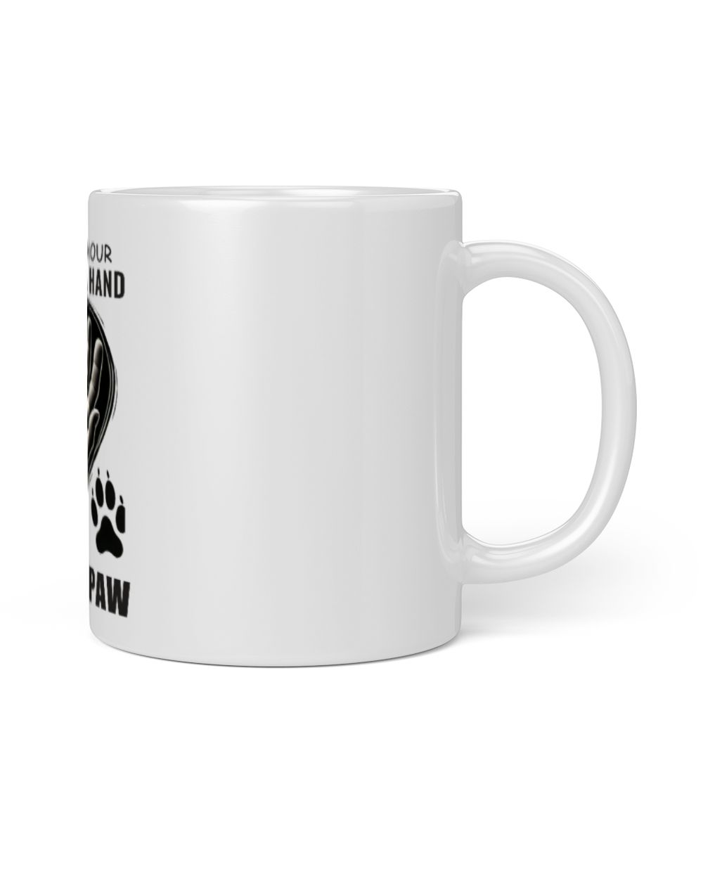 IN MY DARKEST HOUR I REACHED FOR A HAND v2 White Mug white 11oz