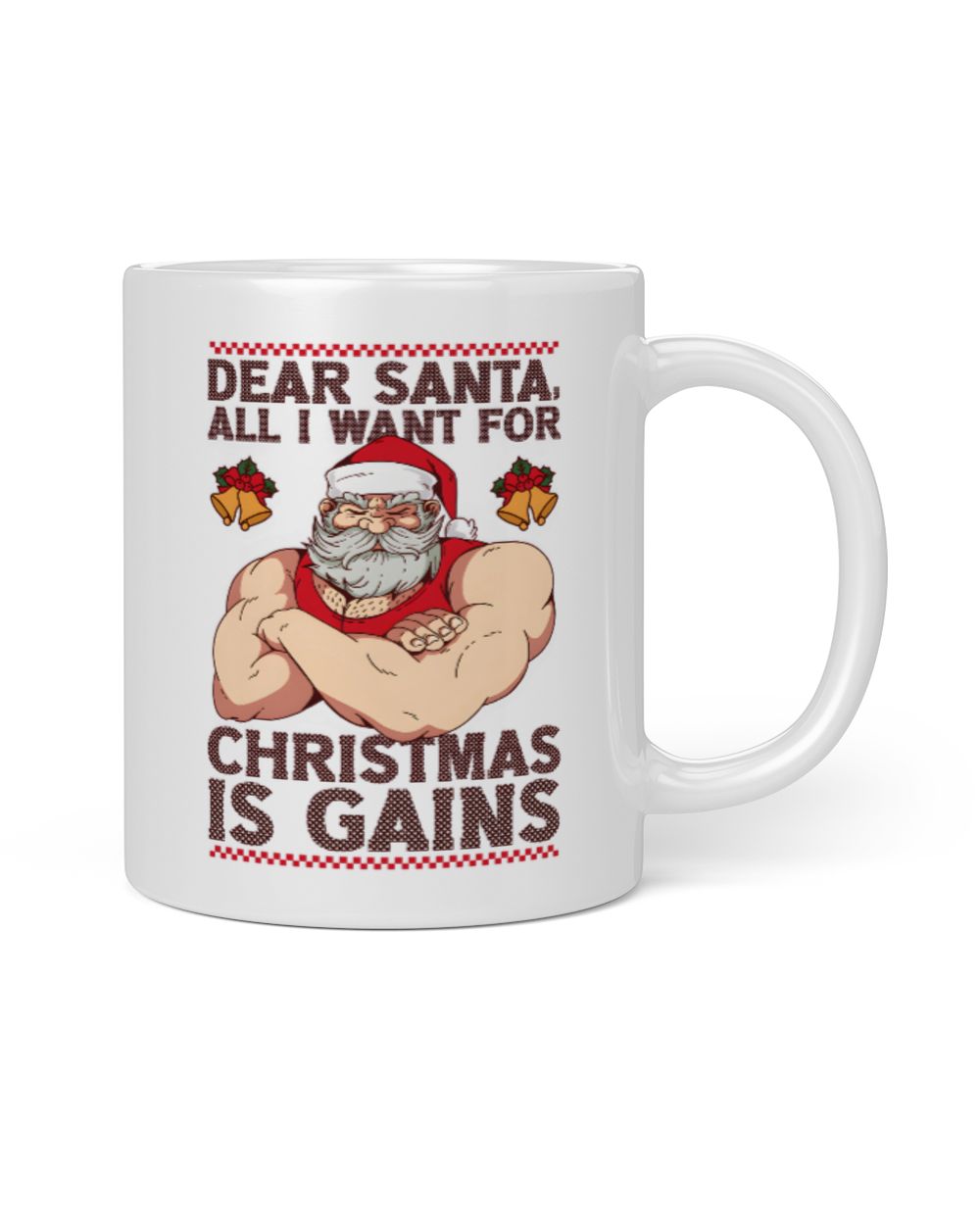 All I want for Christmas is gains White Mug white 11oz