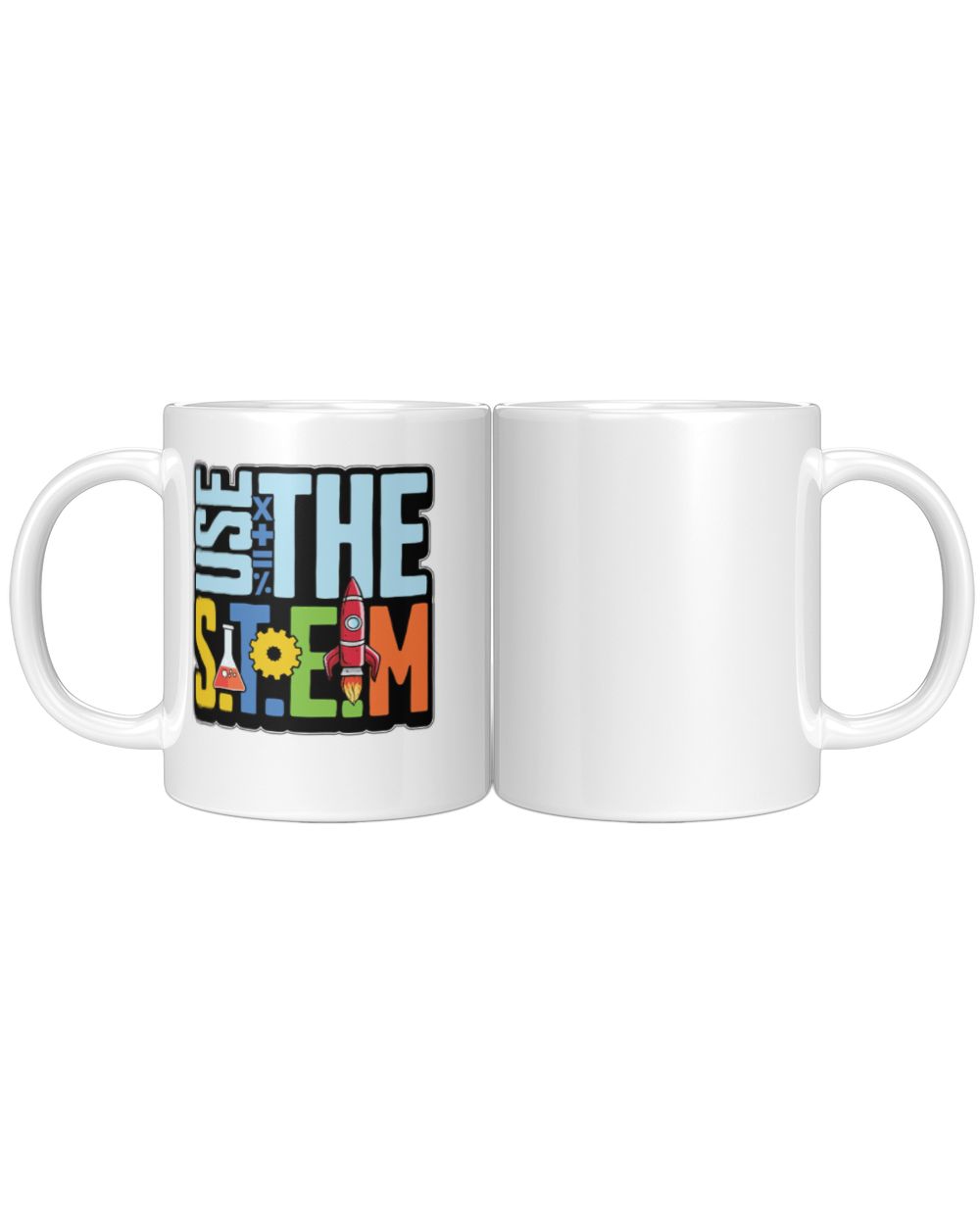 STEM Teacher Use The STEM Loves Computer Science White Mug white 11oz