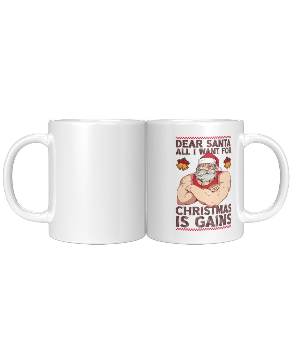All I want for Christmas is gains White Mug white 11oz