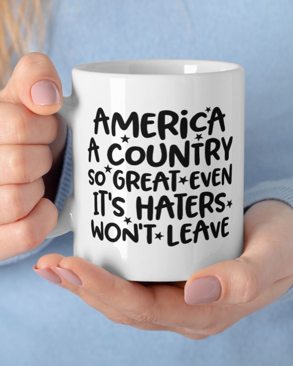 America A country so great White Mug white 11oz