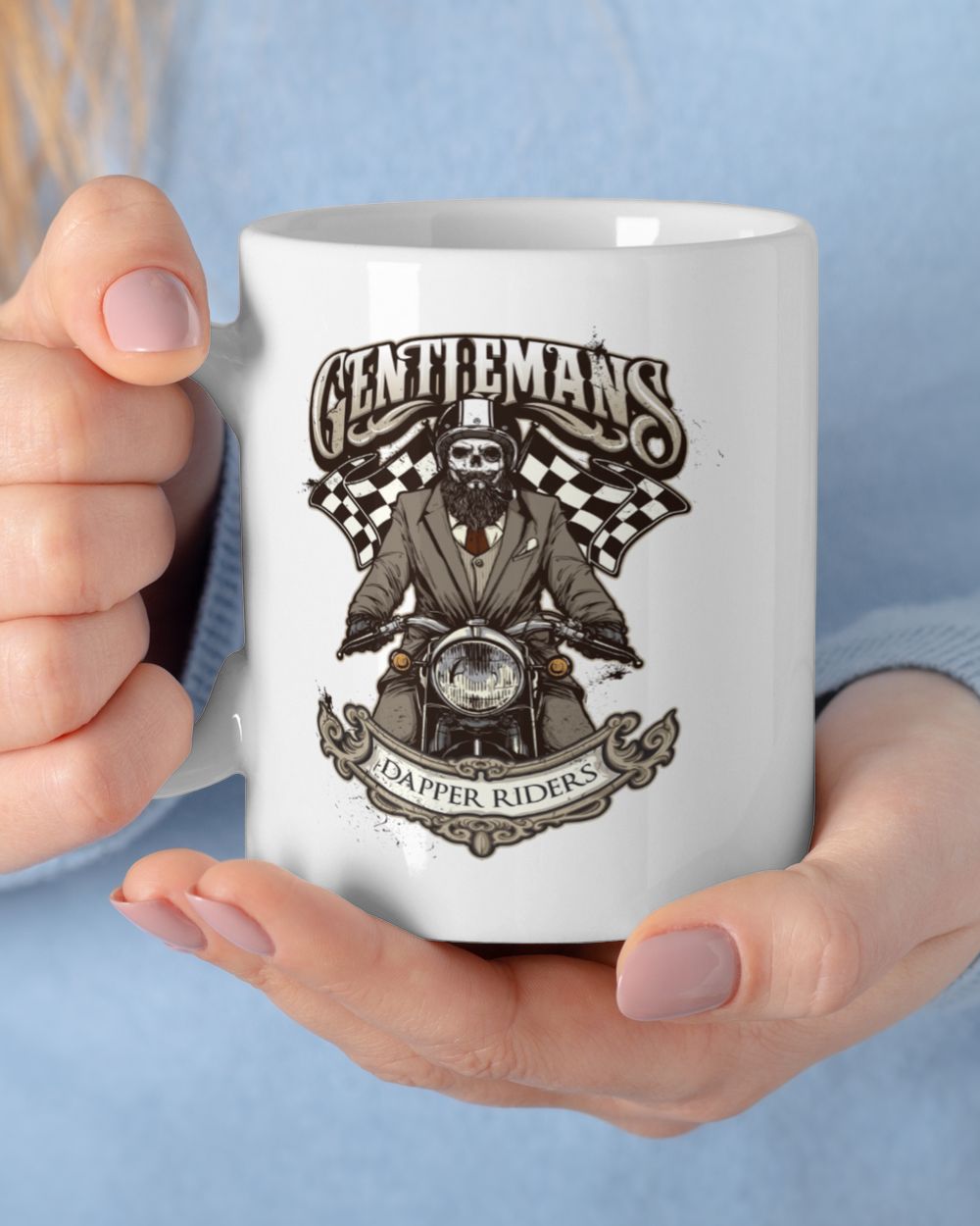 Gentle Mans Dapper Riders Mug White Mug white 11oz
