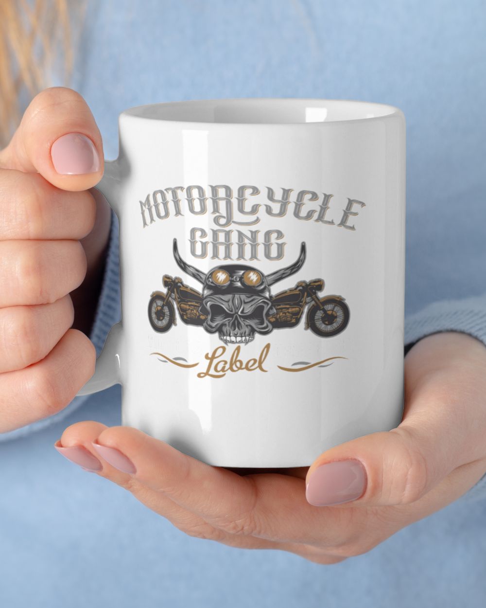 Motorcycle Gang Mug White Mug white 11oz
