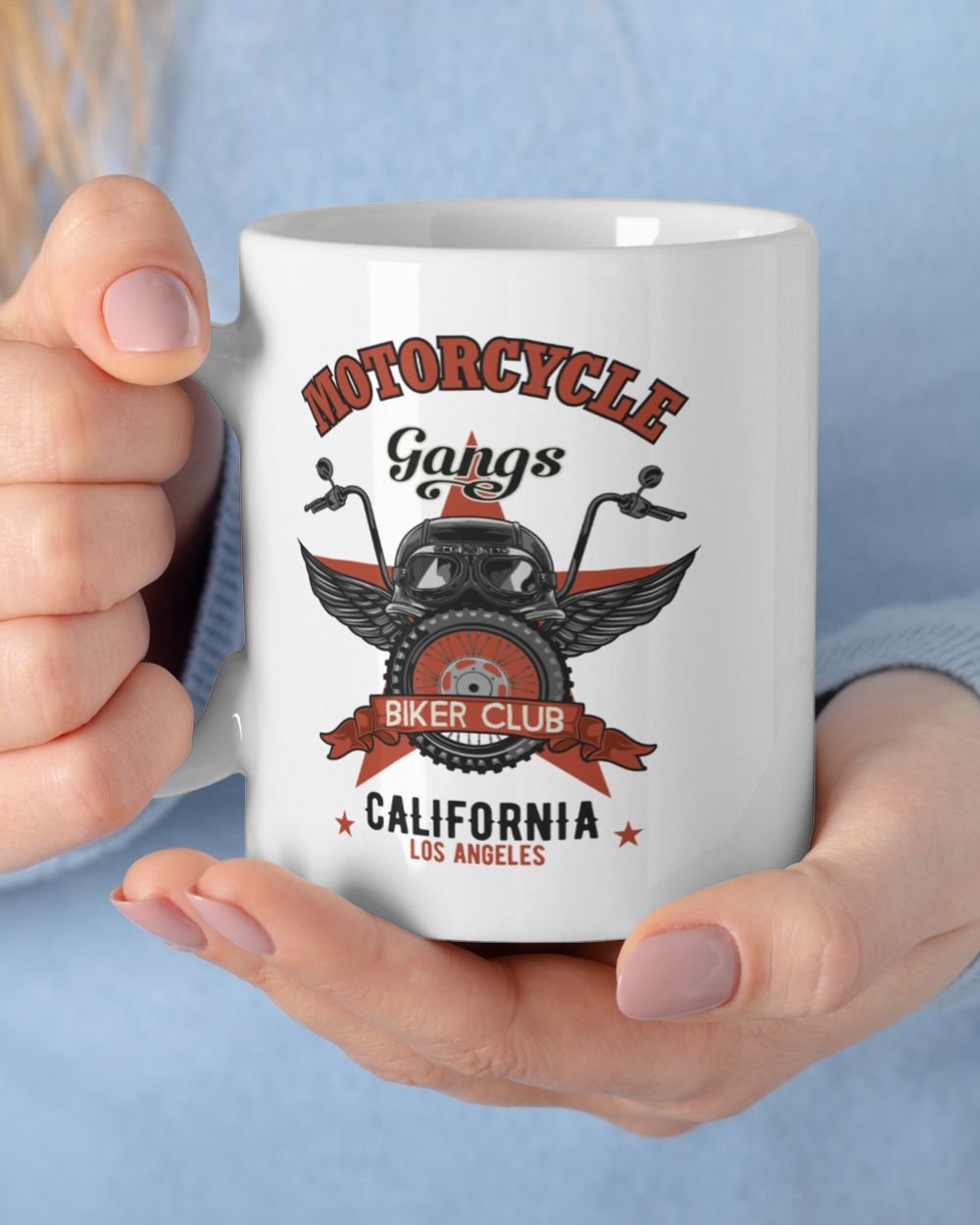 Motorcycle Gangs Biker Club Mug White Mug white 11oz