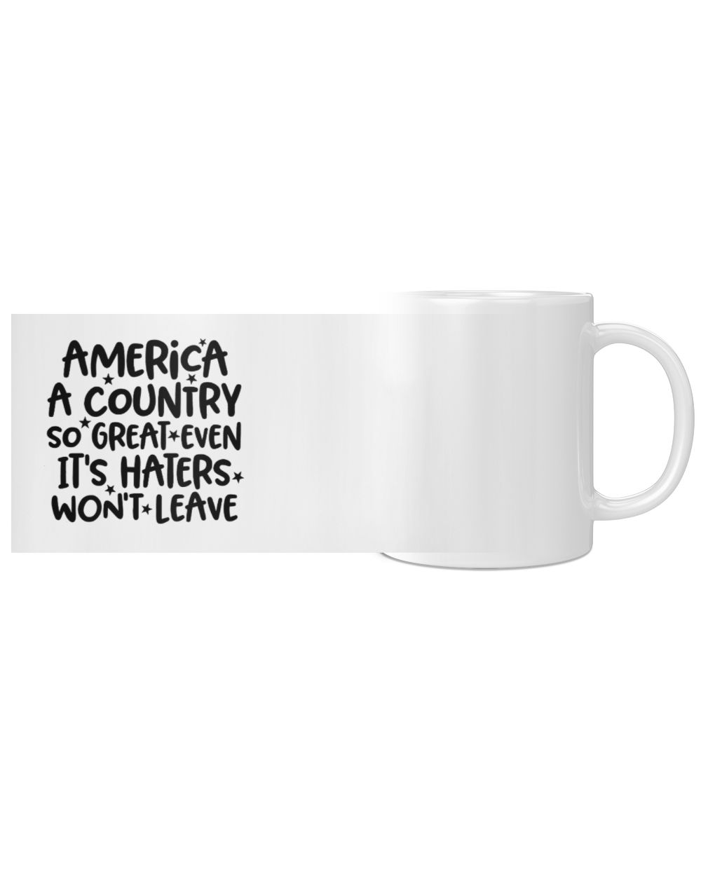 America A country so great White Mug white 11oz